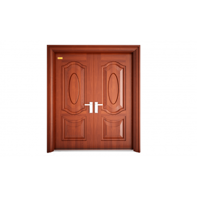 Cửa thép vân gỗ cánh đôi-GS2H5