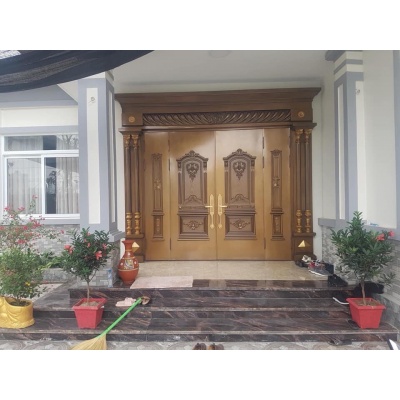 CỬA THÉP VÂN GỖ 