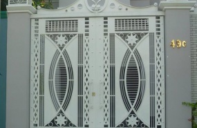 Cổng sắt 2 cánh 