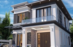 CÔNG TRÌNH BIỆT THỰ 2 TẦNG KIỂU KIẾN TRÚC HIỆN ĐẠI