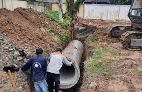 CÔNG TRÌNH HỆ THỐNG THOÁT NƯỚC KHO HÓC MÔN 
