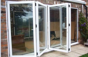 Cửa nhôm Xingfa- Cửa đi xếp trượt 4 cánh 