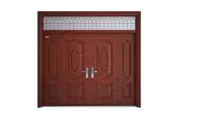 CỬA THÉP VÂN GỖ 4 CÁNH-GS4H5