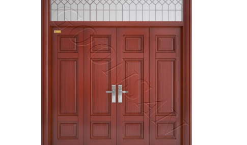 Cửa thép vân gỗ 4 cánh- GS4H8